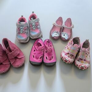 Champion Pink and Multicolor Kids Sneakers